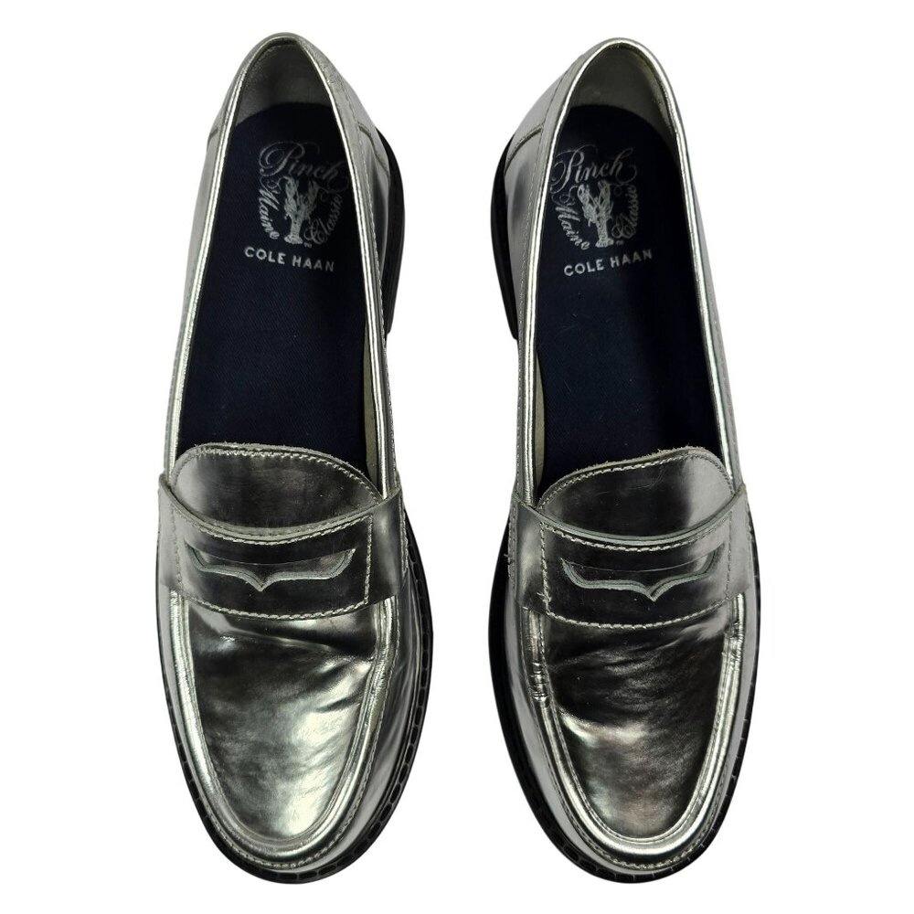 Cole Haan Women's Patent Leather Pinch Penny Loafer Sz 7B - Picture 6 of 10